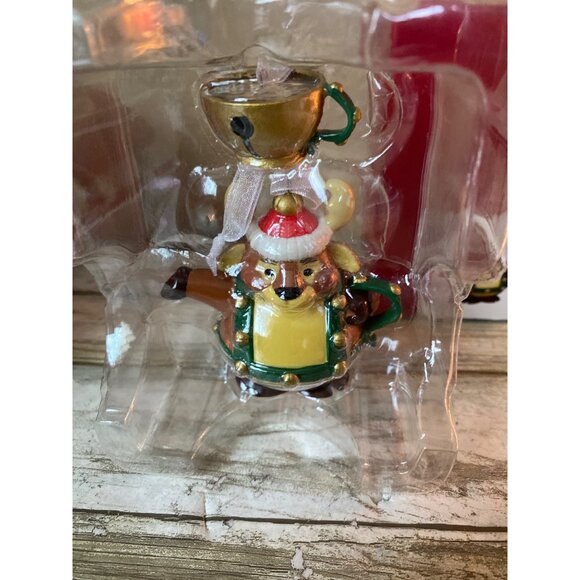 Set of 5 Hallmark Keepsake "Tea Time" Ornaments 2016 - 2020 NEW in Box - Picture 4 of 16